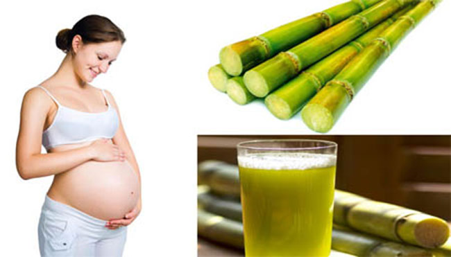 bà bầu ăn mía làm đẹp da