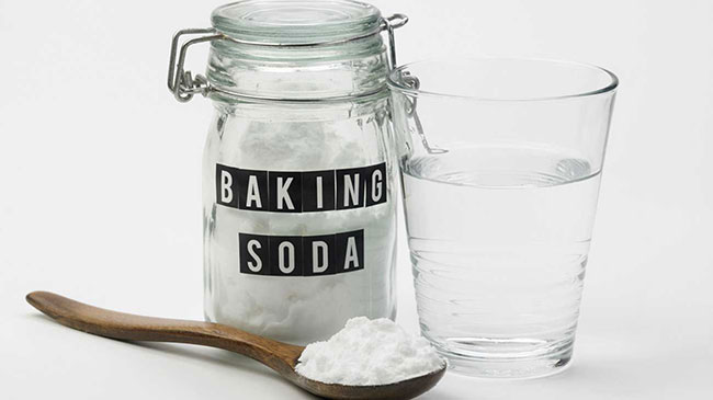 baking soda và giấm