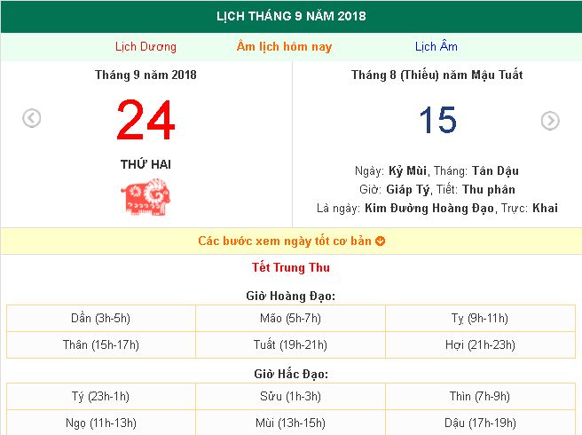 trung thu ngày mấy 2018